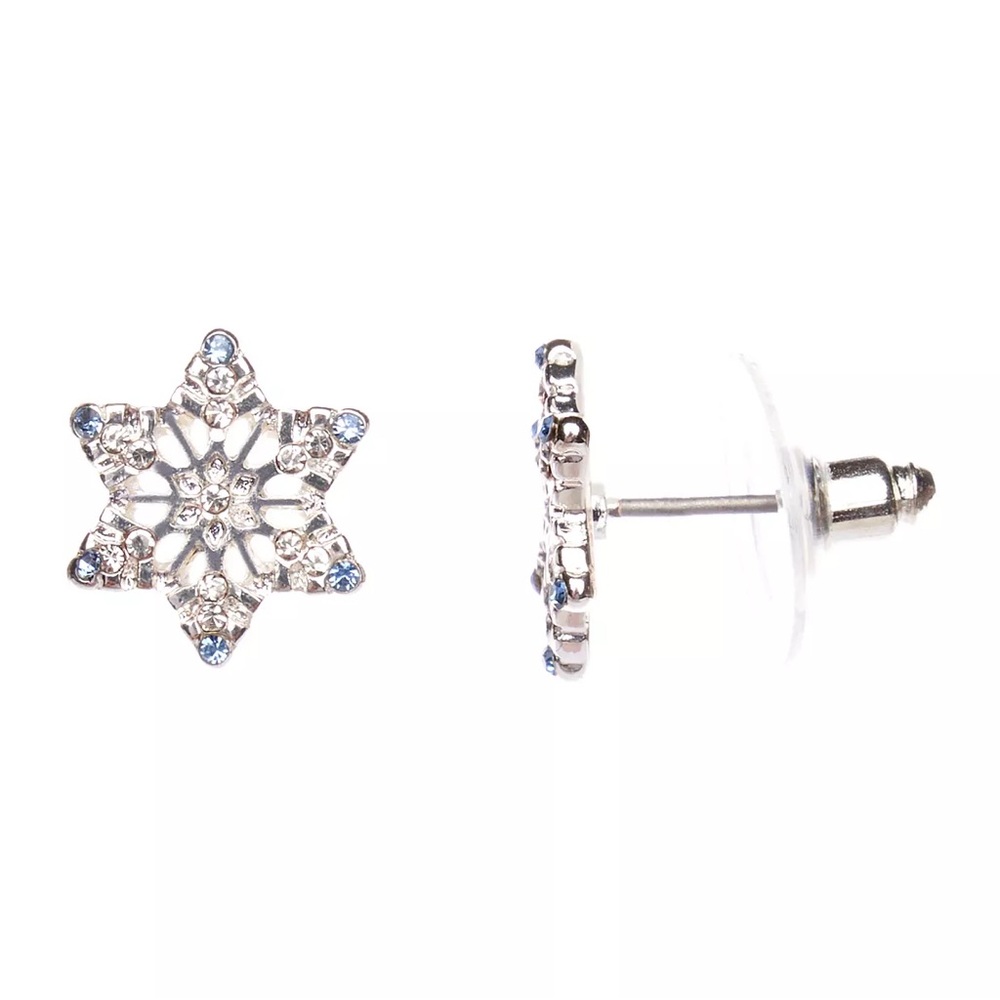 NWT LC Lauren Conrad Openwork Snowflake Stud Earrings